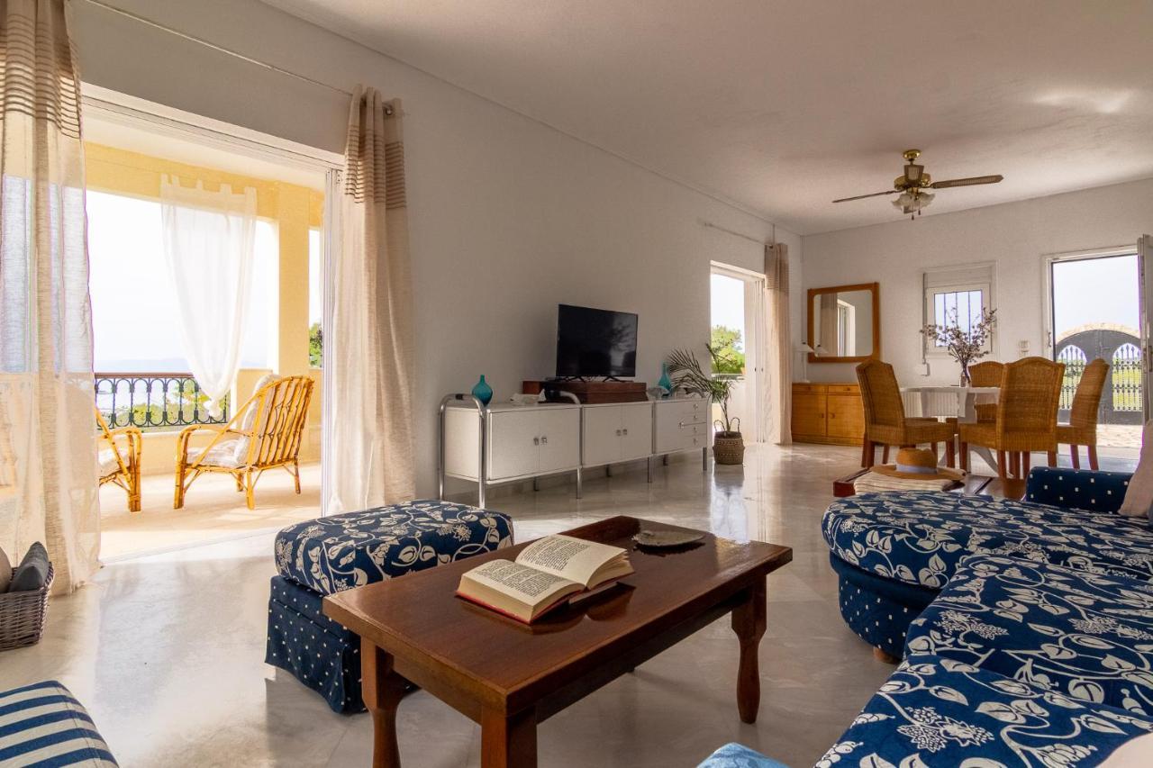 House With Amazing Ocean View And Patio - Pool Villa ปอร์โตเฮลี ภายนอก รูปภาพ