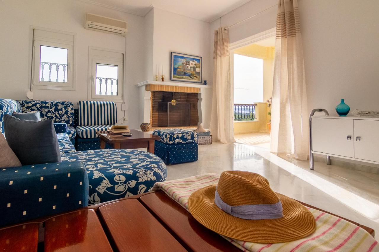 House With Amazing Ocean View And Patio - Pool Villa ปอร์โตเฮลี ภายนอก รูปภาพ