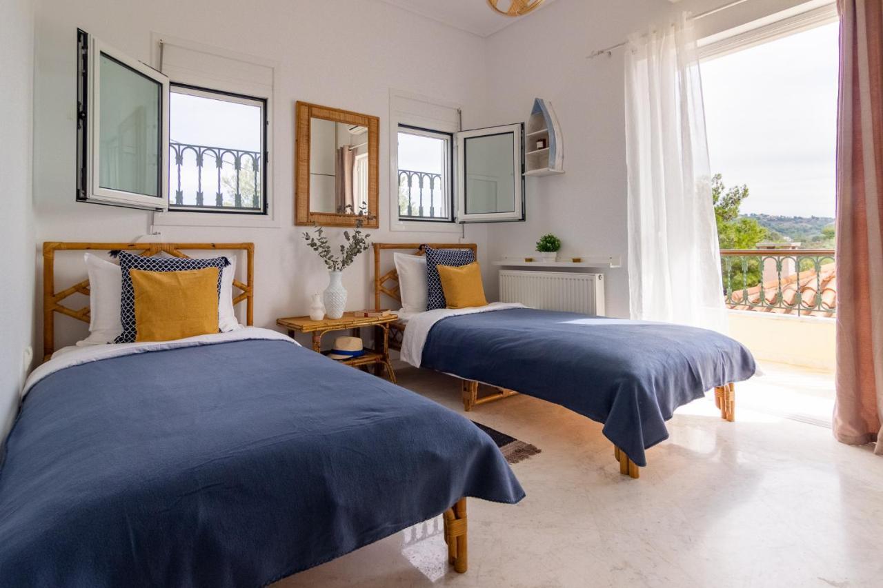 House With Amazing Ocean View And Patio - Pool Villa ปอร์โตเฮลี ภายนอก รูปภาพ